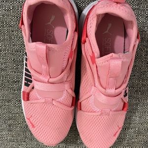 Pink puma sneakers